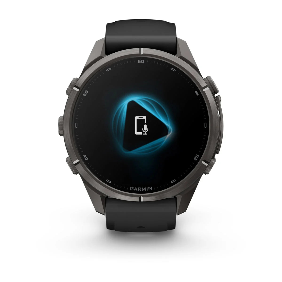 fenix 9 Pro - 43mm - Carbon Grey DLC Titanium with Black/Pebble Grey Silicone Band