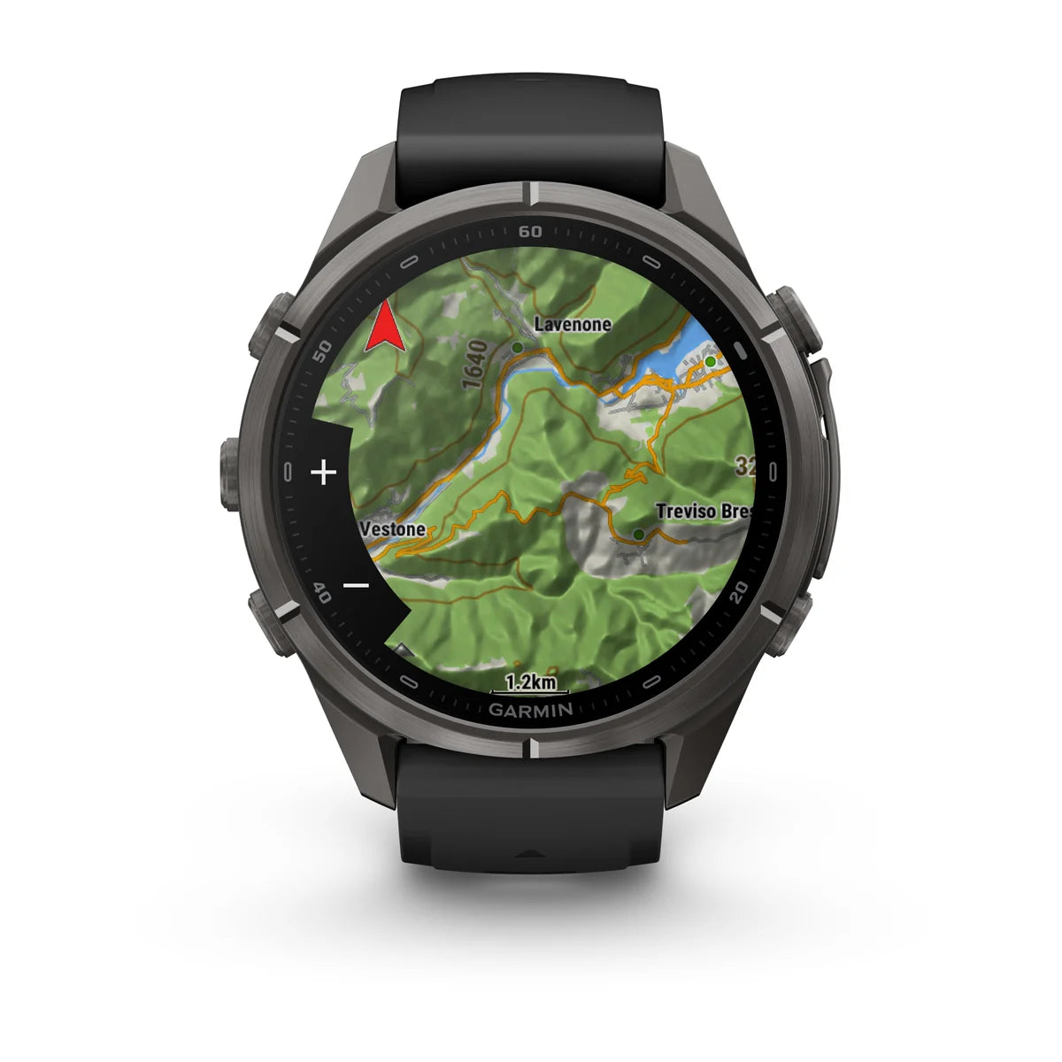 fenix 9 Pro - 43mm - Carbon Grey DLC Titanium with Black/Pebble Grey Silicone Band
