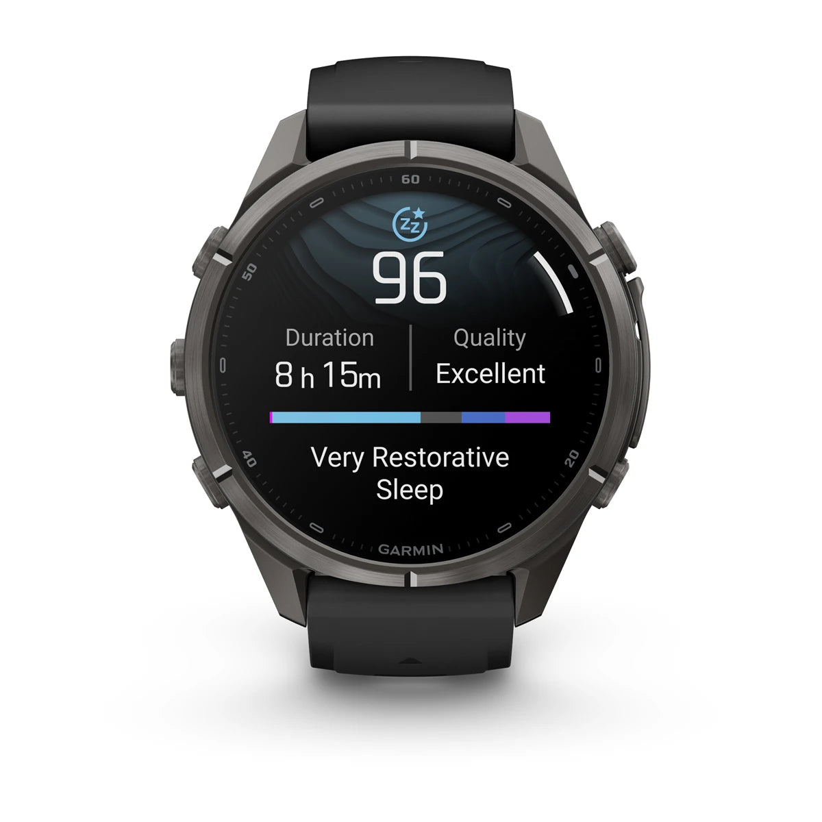 fenix 9 Pro - 43mm - Carbon Grey DLC Titanium with Black/Pebble Grey Silicone Band