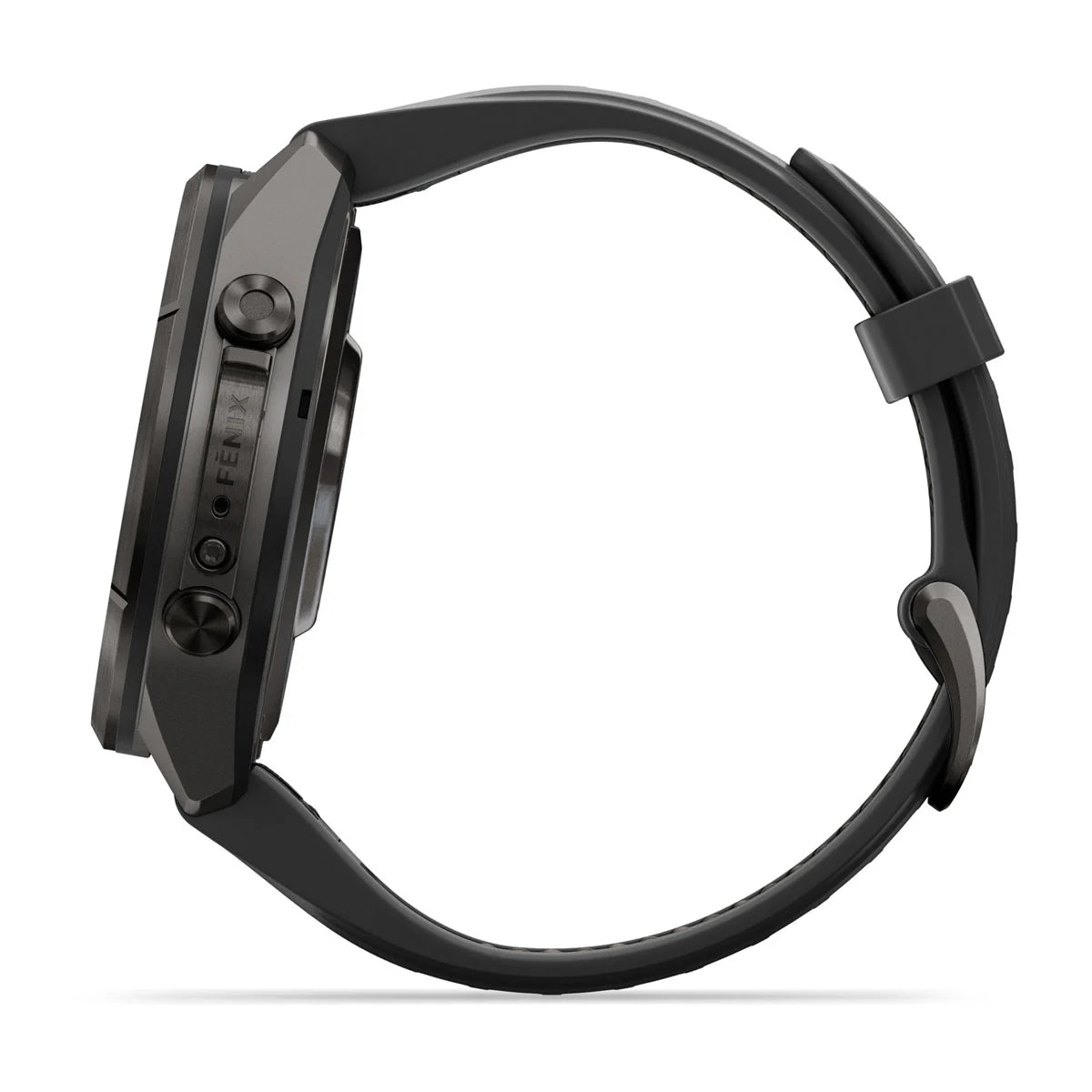fenix 9 Pro - 43mm - Carbon Grey DLC Titanium with Black/Pebble Grey Silicone Band