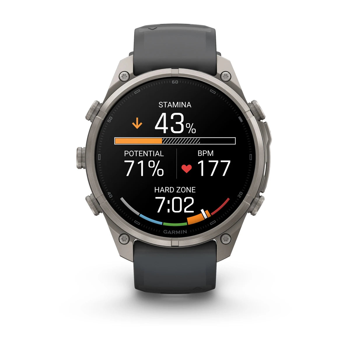 fenix 9 Pro - 47mm - Titanium with Graphite/Black Silicone Band