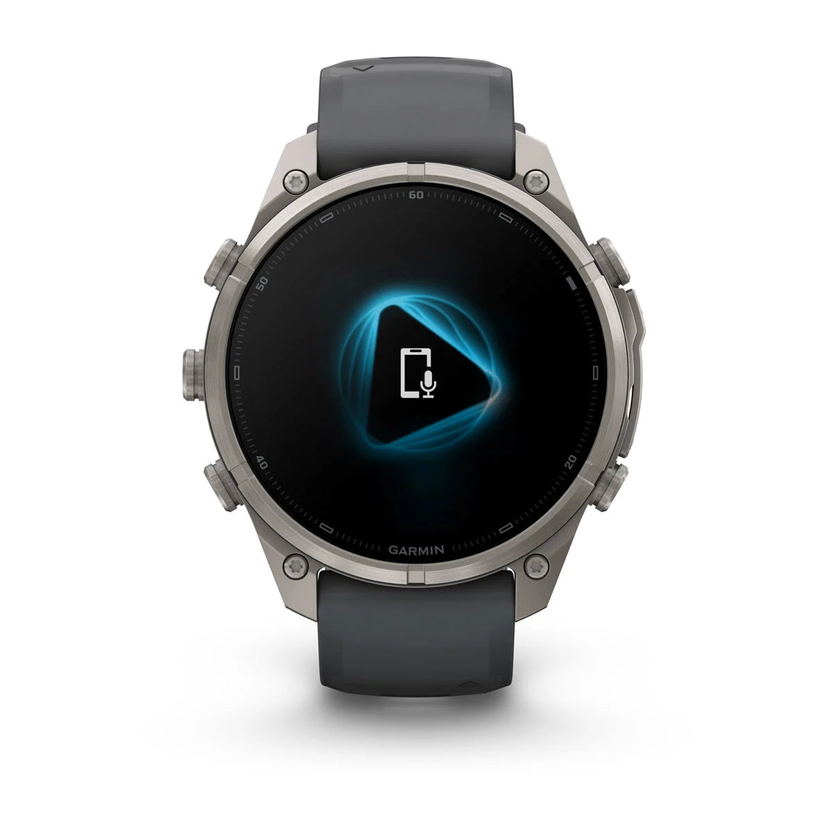 fenix 9 Pro - 47mm - Titanium with Graphite/Black Silicone Band