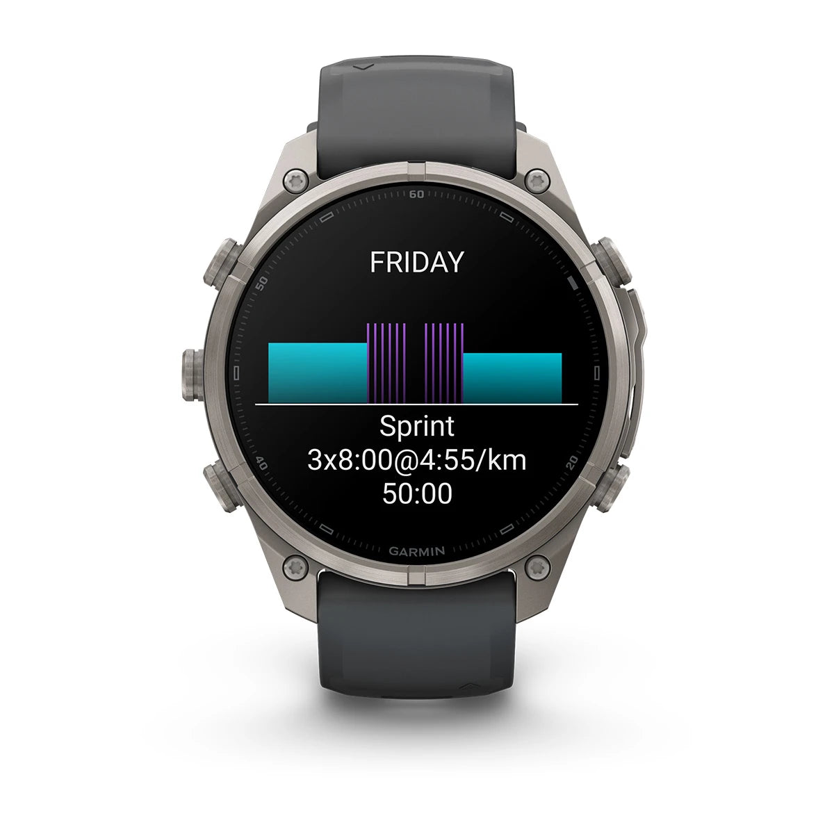 fenix 9 Pro - 47mm - Titanium with Graphite/Black Silicone Band