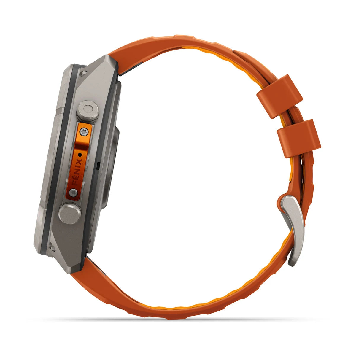 fenix 9 Pro - 51mm - Titanium with Autumn Orange/Spark Orange Silicone Band