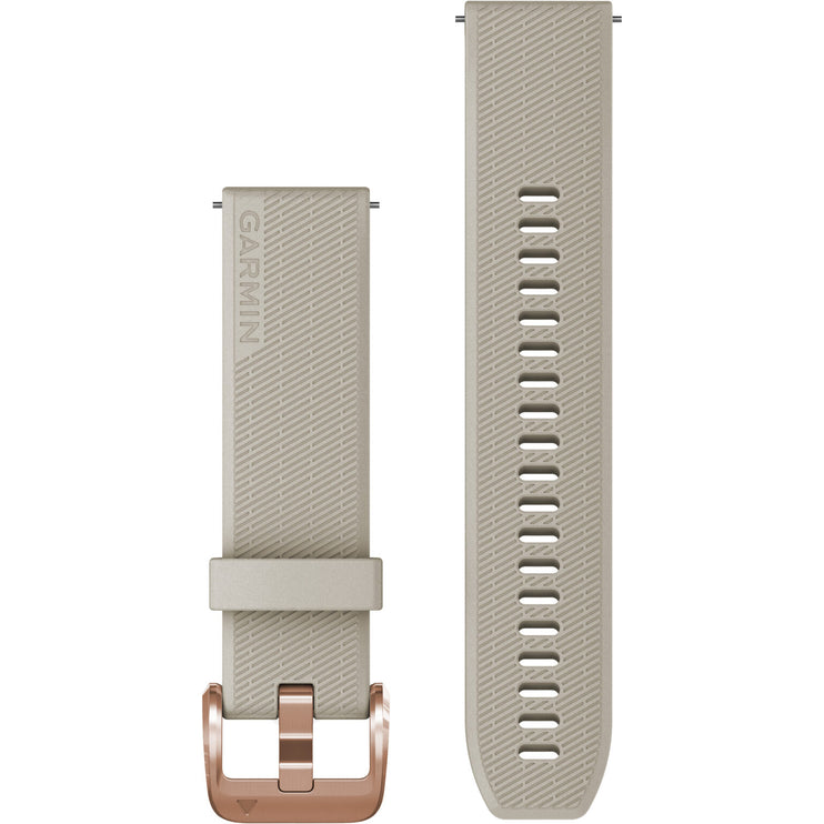 Garmin Quick Release 20mm – Light Sand with Rose Gold Hardware