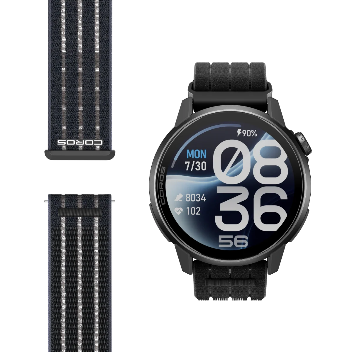 COROS PACE 4 Pro GPS Sport Watch - Black Nylon
