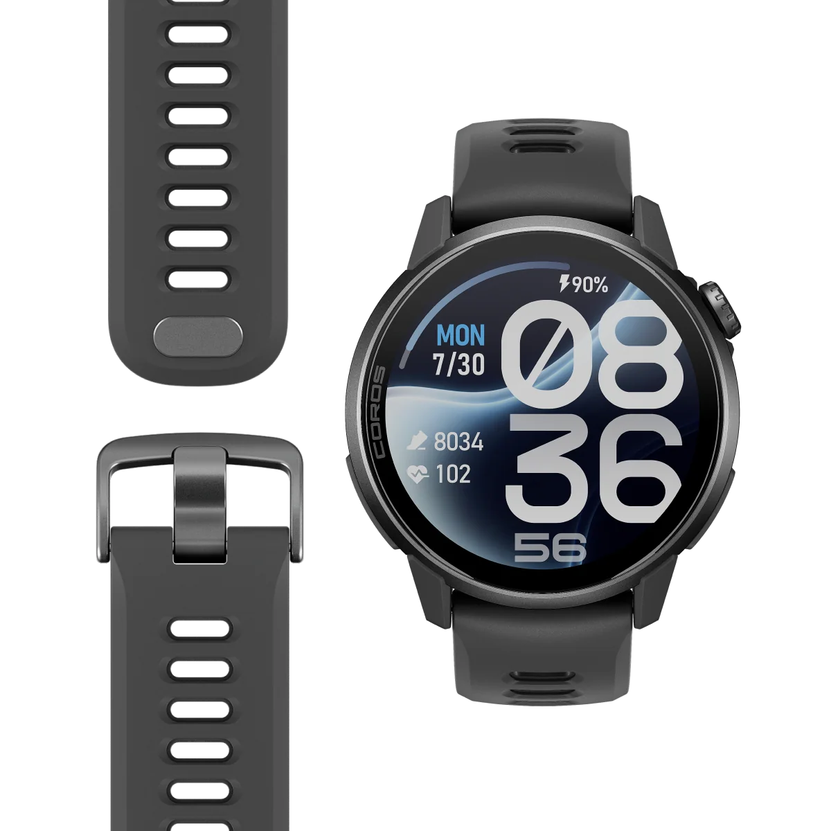 COROS PACE 4 Pro GPS Sport Watch - Black Silicone