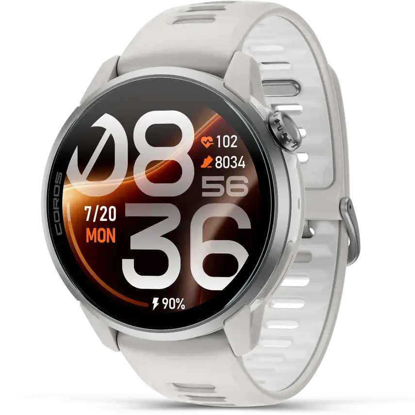 COROS PACE 4 Pro GPS Sport Watch - White Silicone