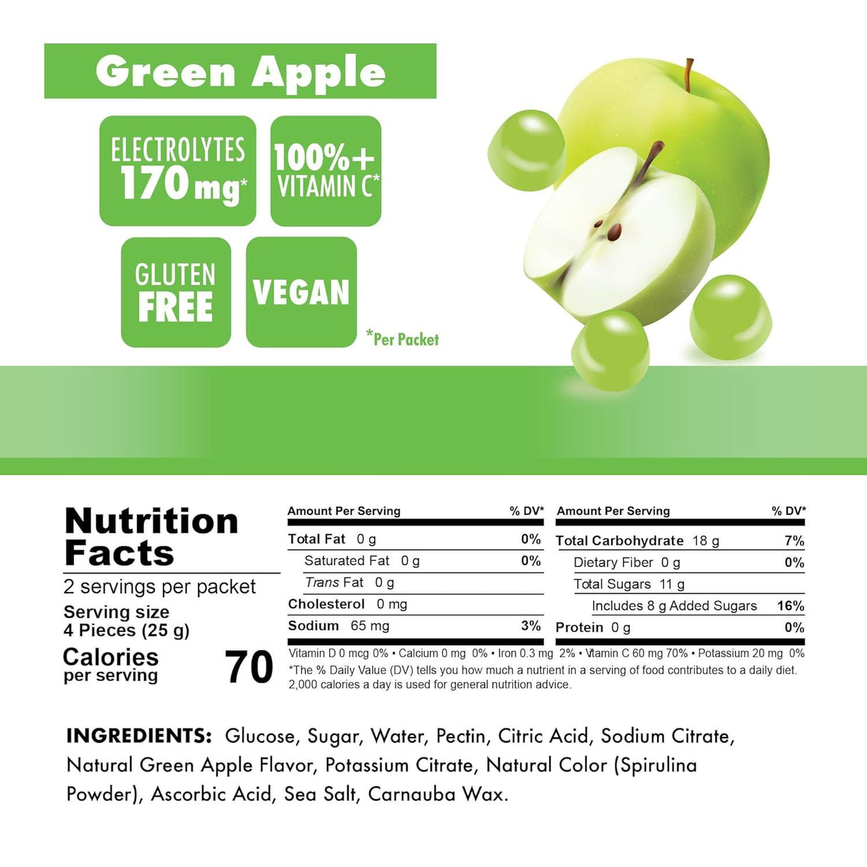 Bonk Breaker Green Apple Energy Chews - 50g - Fitness New Zealand