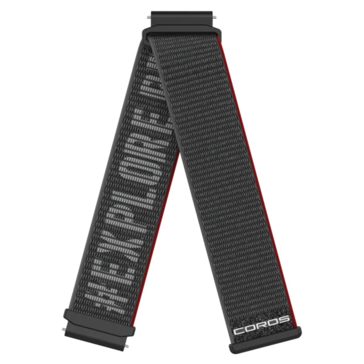 COROS APEX 2/PACE 2 Nylon Strap Black 20 mm - Fitness New Zealand