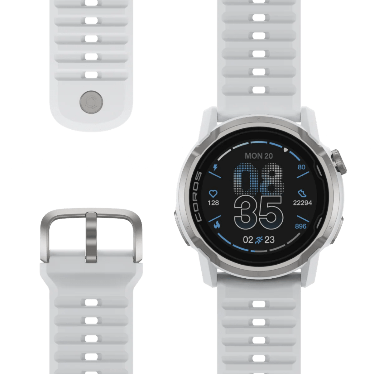 COROS APEX 4 GPS Watch - White - 42mm - Fitness New Zealand