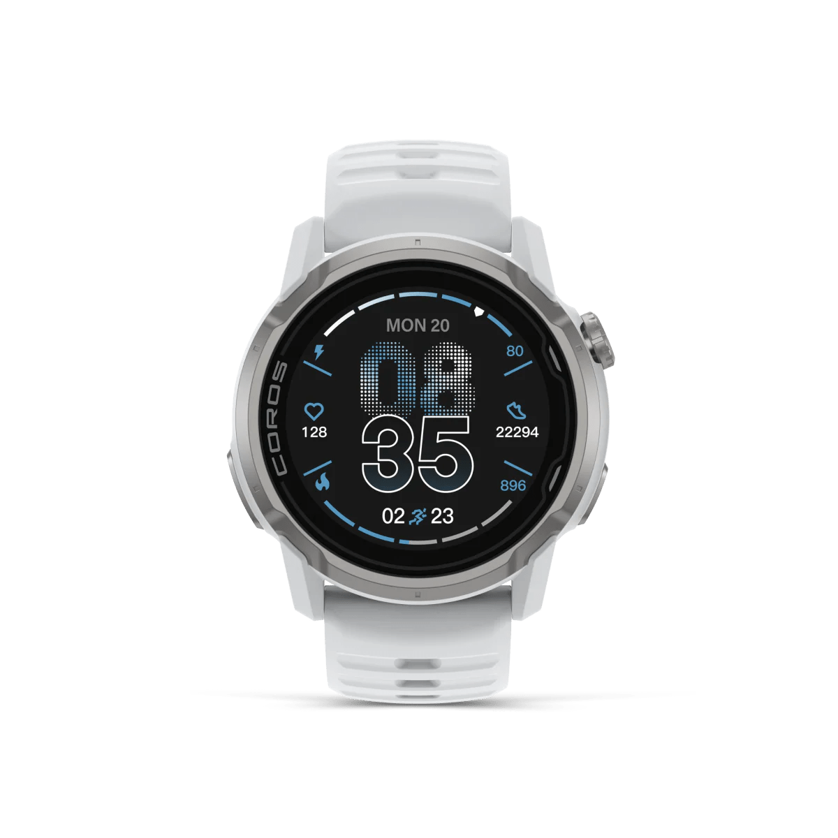 COROS APEX 4 GPS Watch - White - 46mm - Fitness New Zealand