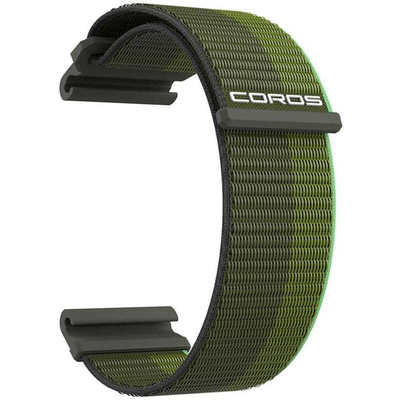 Coros Vertix 2 Nylon Band – Green - Fitness New Zealand
