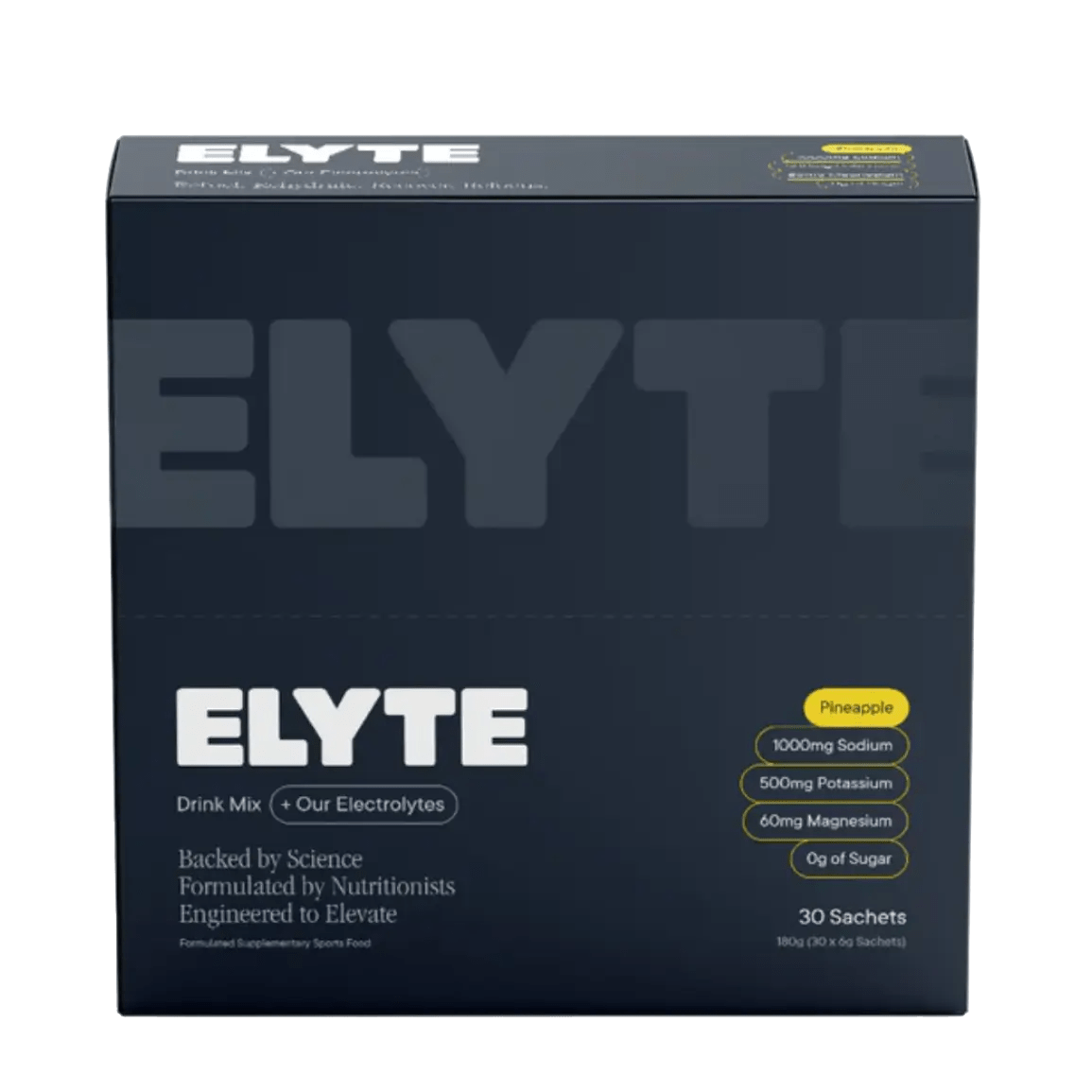 Elyte Hydration Powder - Pineapple - 30 Stick Sachets - Fitness New Zealand