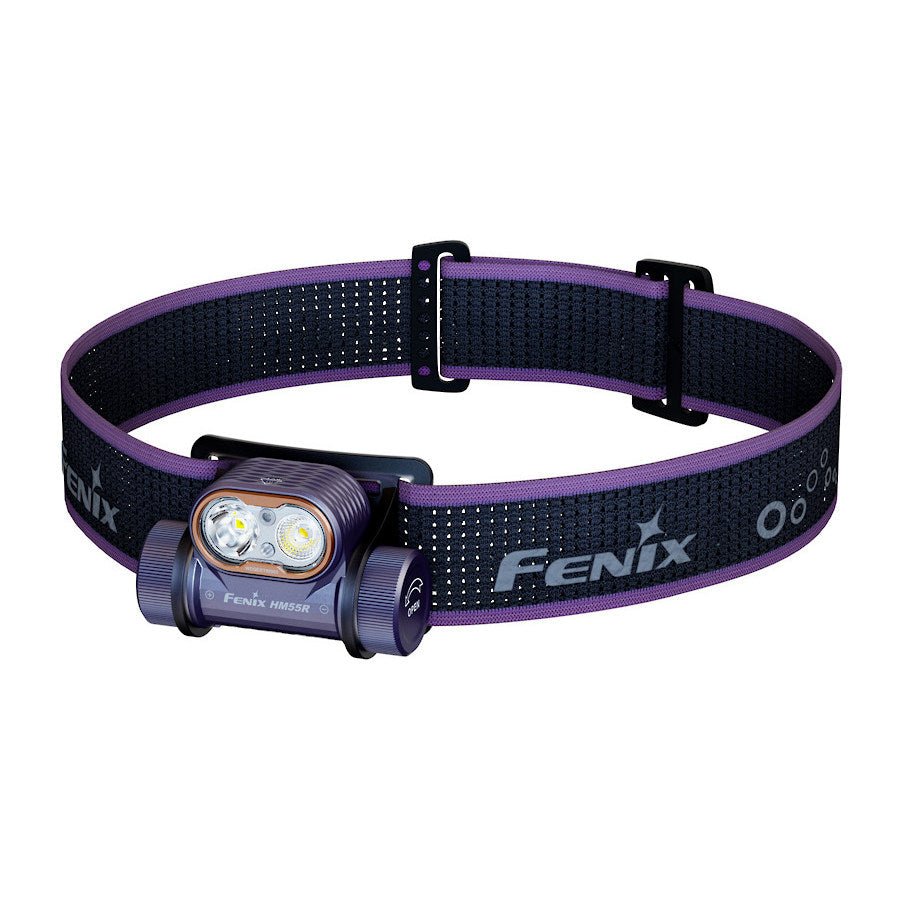 Fenix HM55R Rechargeable LED Headlamp – Purple - Fitness New Zealand