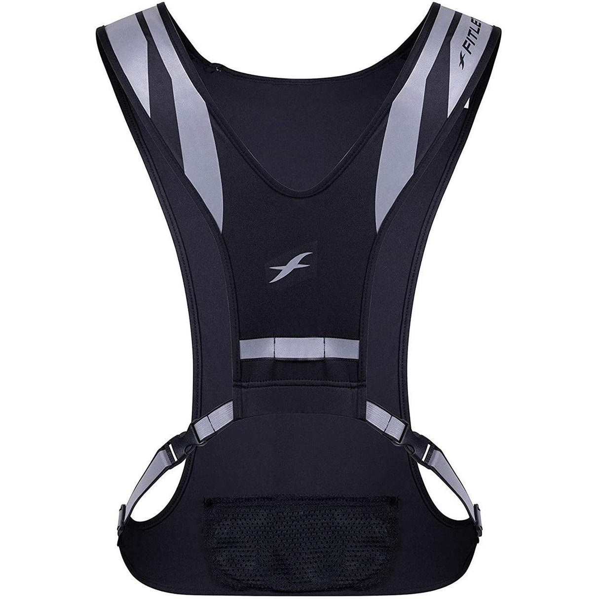 Fitletic GLO Reflective Safety Vest – Black - Fitness New Zealand