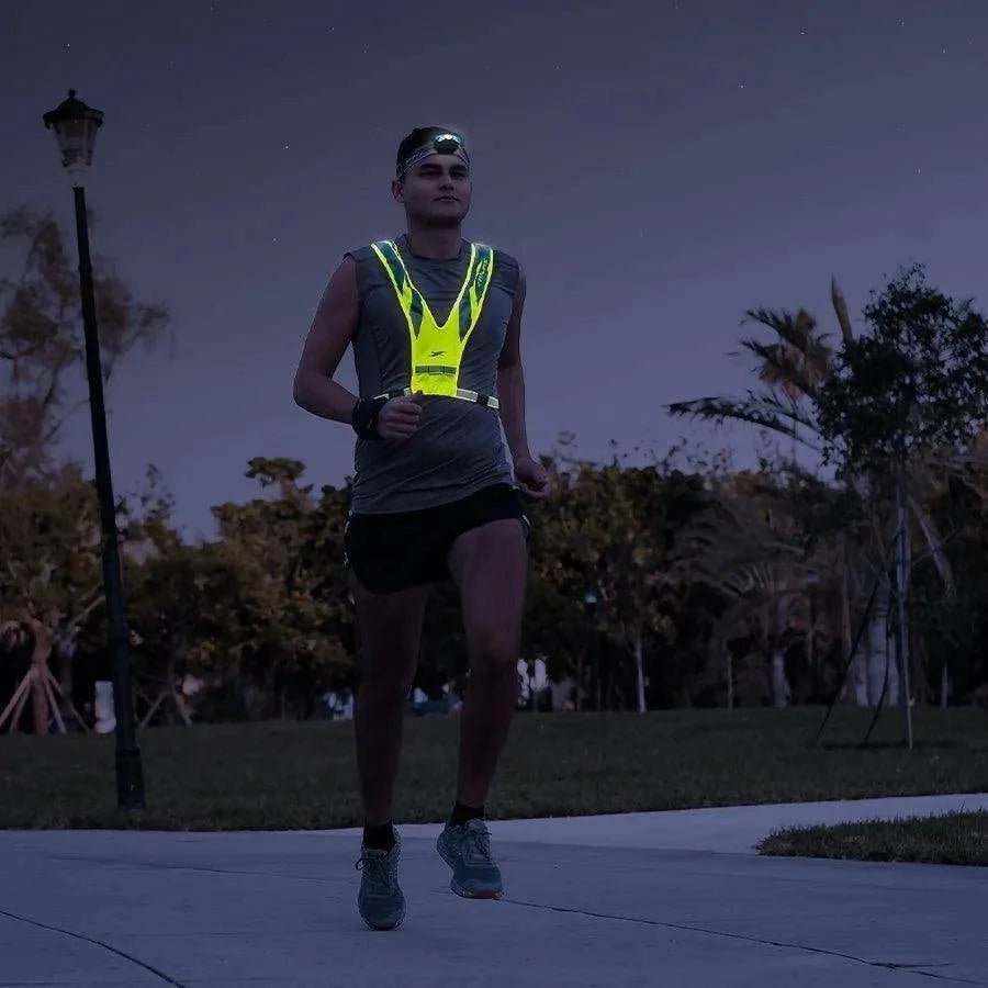 Fitletic GLO Reflective Safety Vest – Neon - Fitness New Zealand
