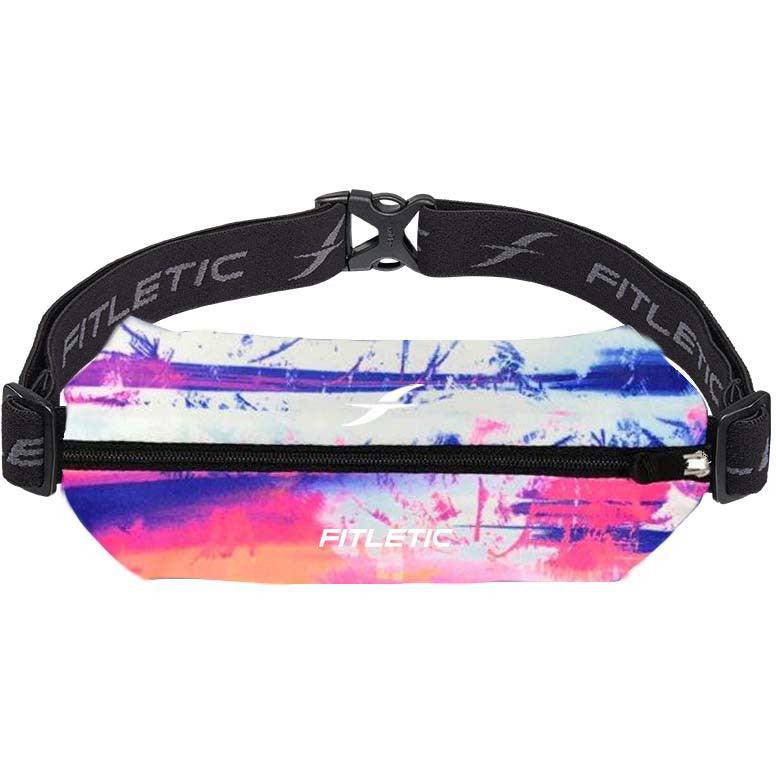 Fitletic Mini Sport Belt Runners Pouch – Sunset Print - Fitness New Zealand