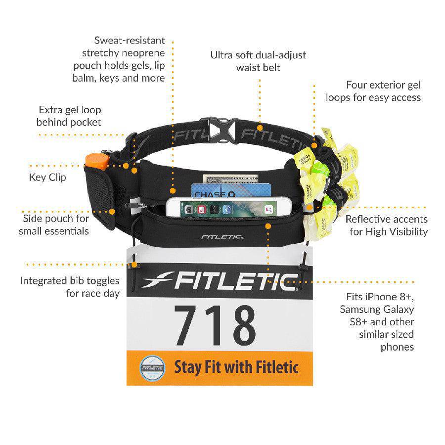Fitletic Ultimate II Running Belt with Gels - Fitness New Zealand