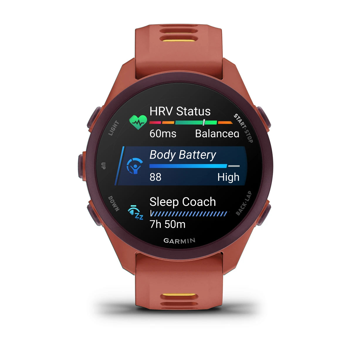 Garmin Forerunner 170 Music - Red Pink with Red Pink/Mango Band