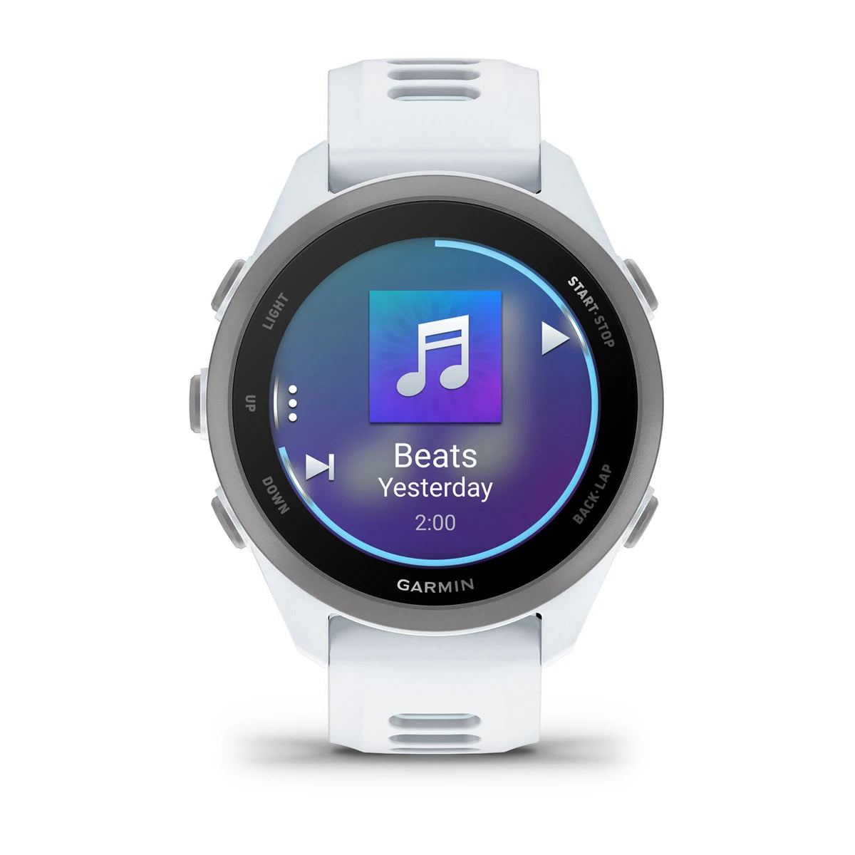 Garmin Forerunner 170 Music - Whitestone with Whitestone/Cloud Blue Band