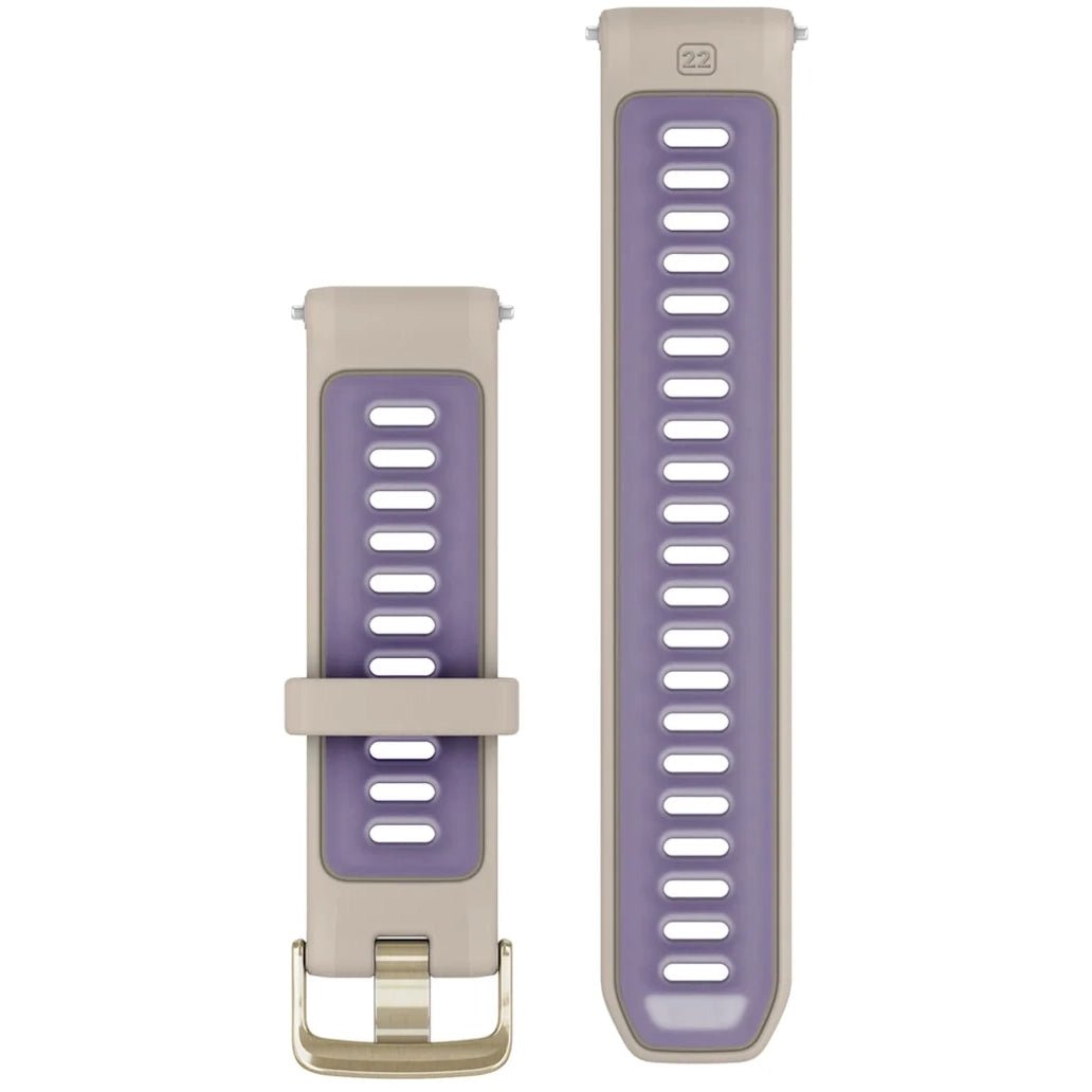 Forerunner Watch Band (22 mm), French Grey/Translucent Indigo with Soft Gold Hardware - Fitness New Zealand
