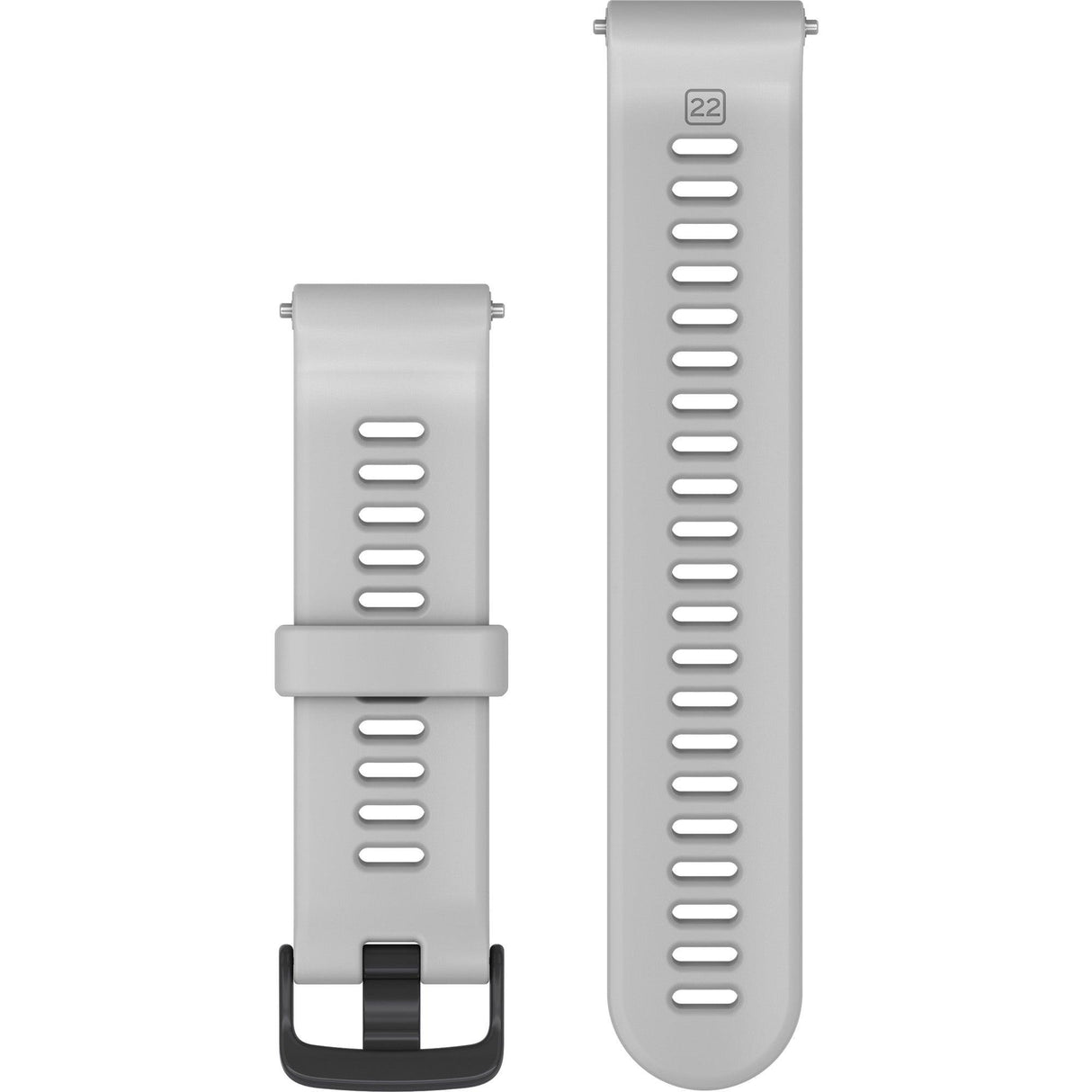 Forerunner Watch Band (22 mm), Whitestone Silicone with Slate Hardware - Fitness New Zealand