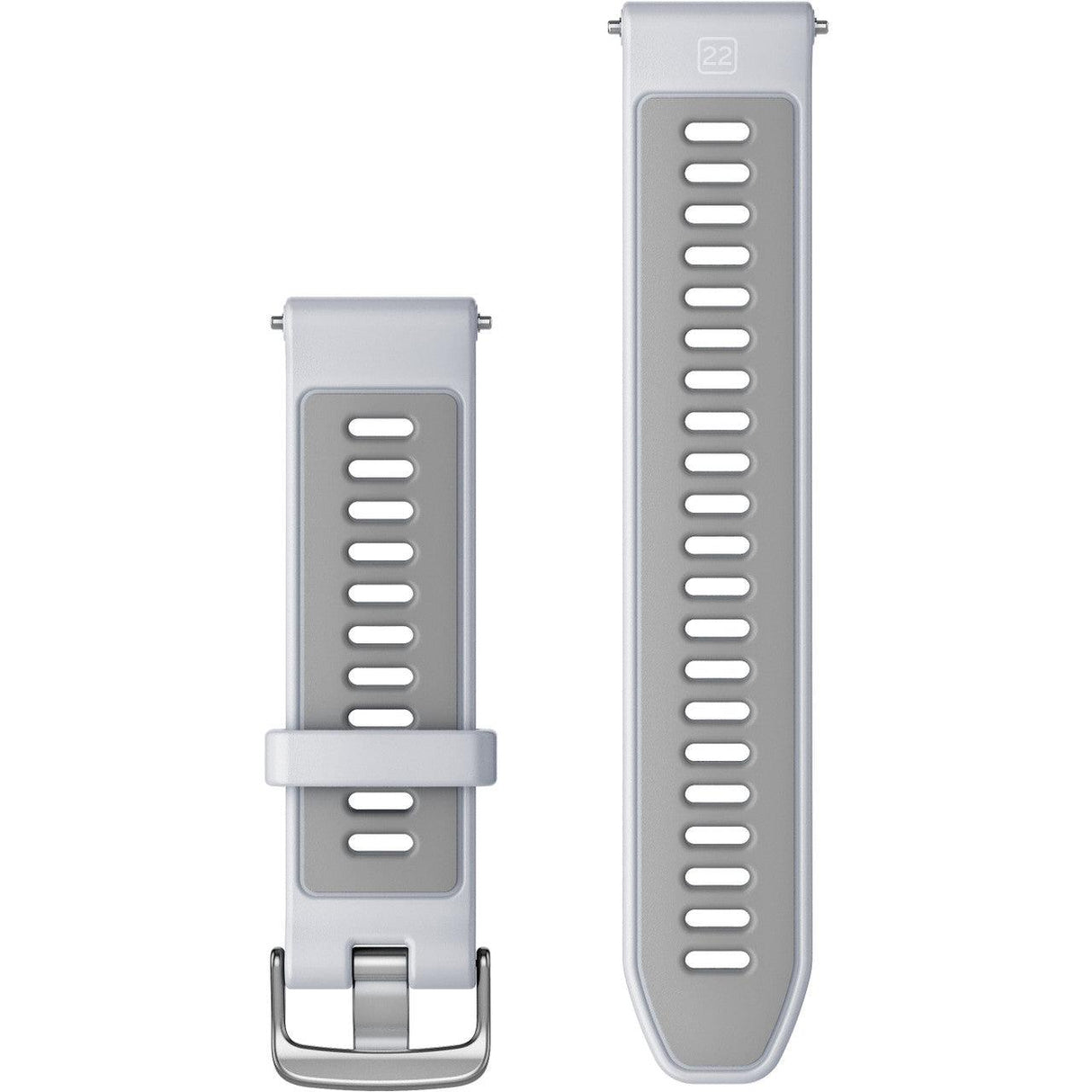 Forerunner Watch Band (22 mm), Whitestone/Powder Grey with Silver Hardware - Fitness New Zealand