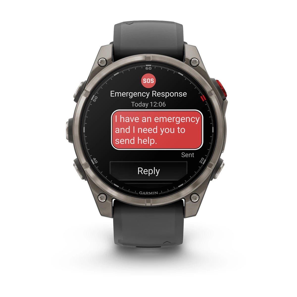 Garmin fenix 8 Pro – 47 mm, AMOLED Sapphire, Titanium with Graphite/Black Silicone Band - Fitness New Zealand
