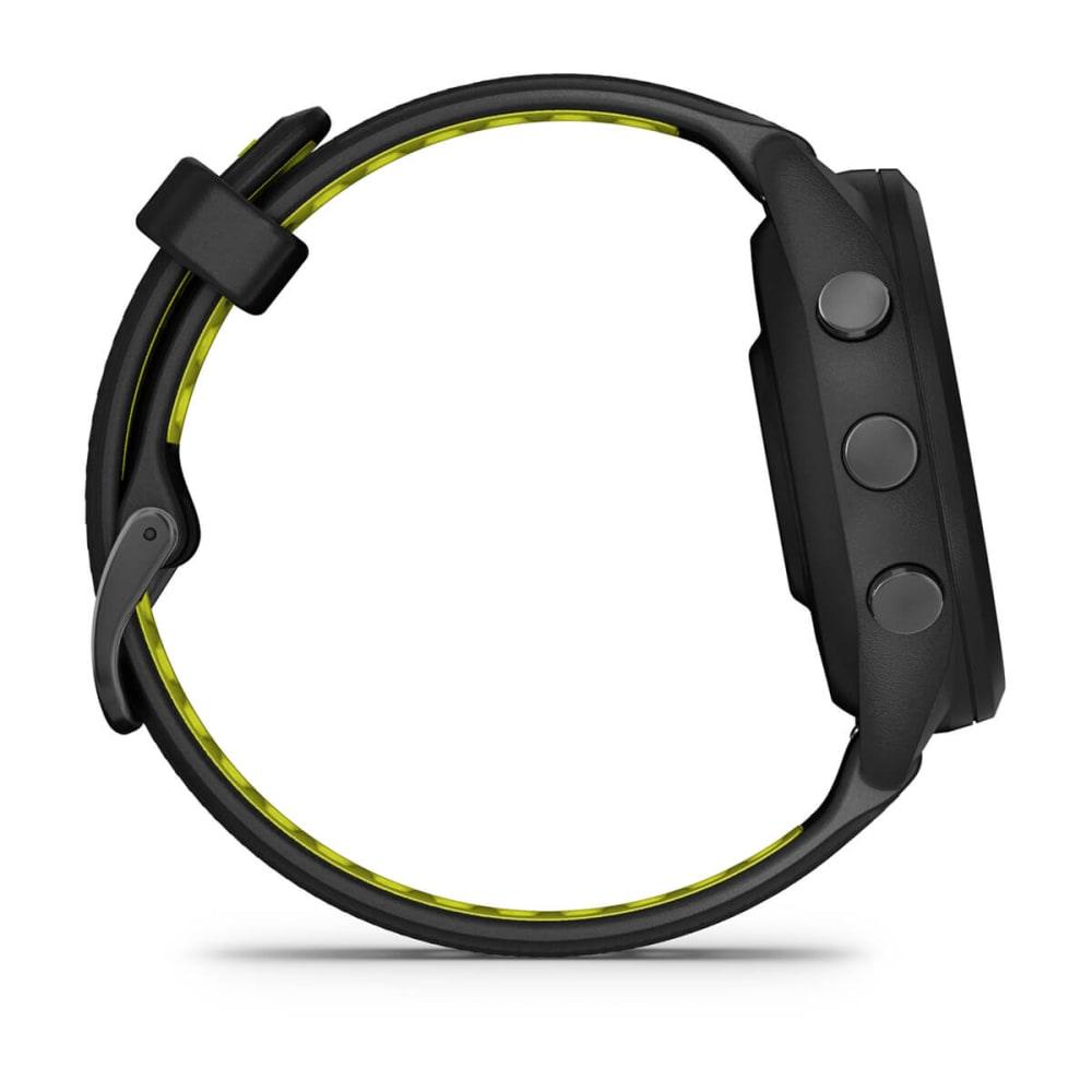 Garmin Forerunner 265S Multisport GPS Smartwatch – Black Bezel and Case with Black/Amp Yellow Silicone Band - Fitness New Zealand