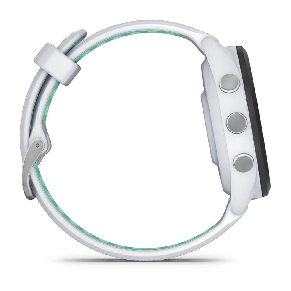 Garmin Forerunner 265S Multisport GPS Smartwatch – Black Bezel with Whitestone/Neo Tropic Silicone Band - Fitness New Zealand