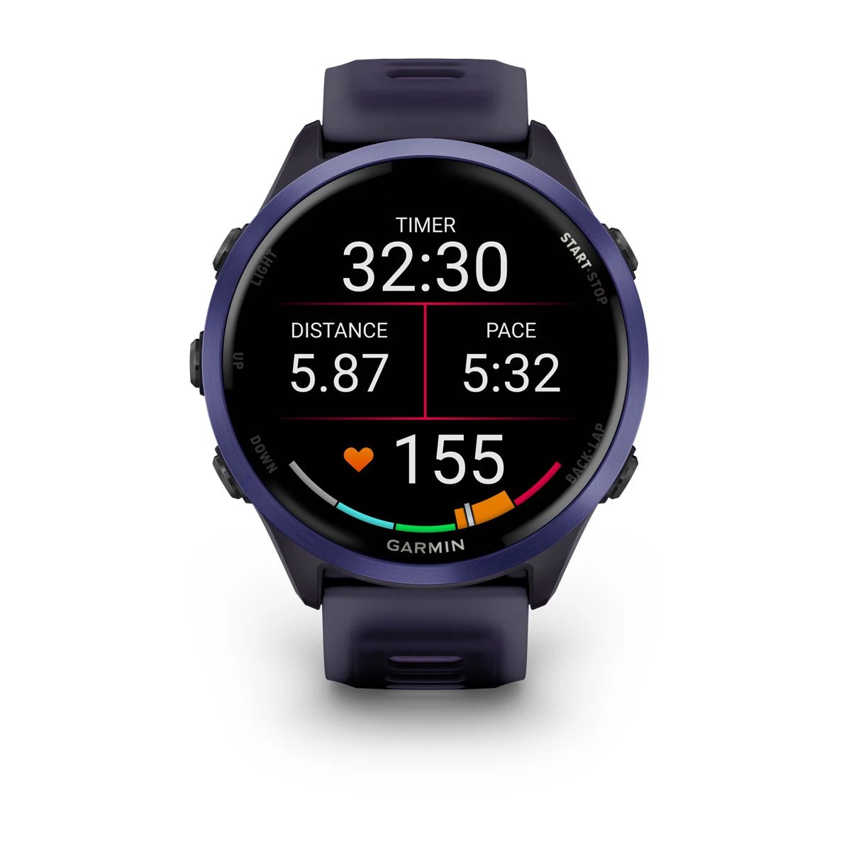 Garmin Forerunner 570 - 47mm - Indigo Aluminium with Translucent Imperial Purple/Indigo Band - Fitness New Zealand