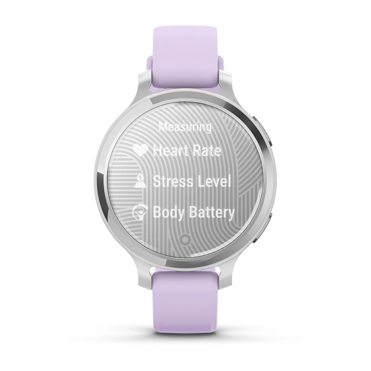Garmin Lily 2 Active - Silver with Purple Jasmine Silicone Band - Fitness New Zealand