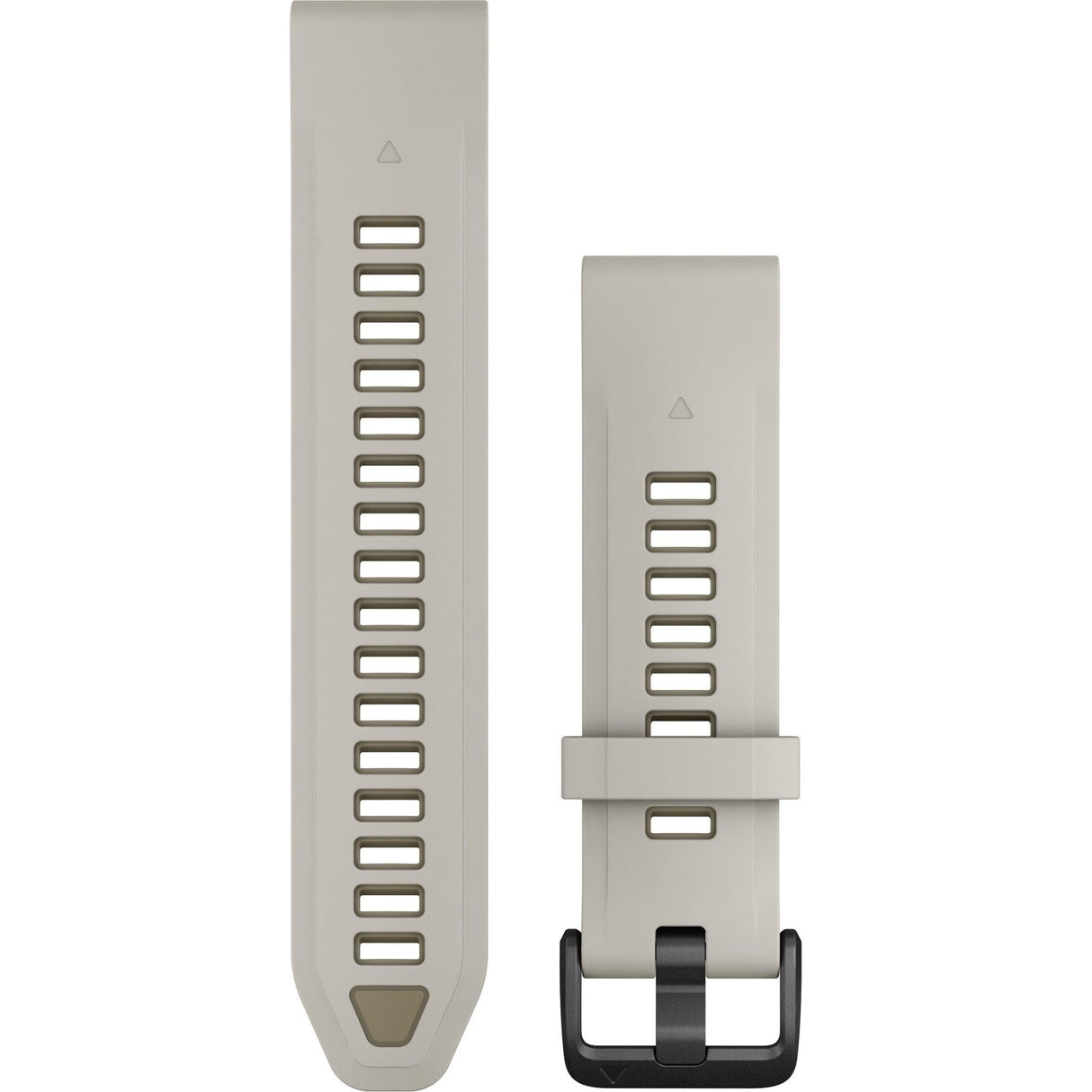 Garmin QuickFit 20 Watch Band, Fog Grey/Dark Sandstone Silicone - Fitness New Zealand