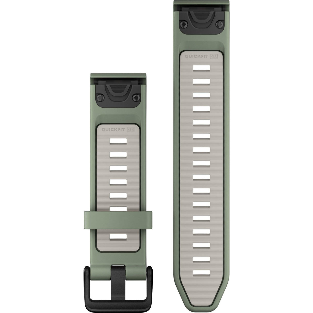 Garmin QuickFit 20 Watch Band, Willow/Fog Grey Silicone - Fitness New Zealand