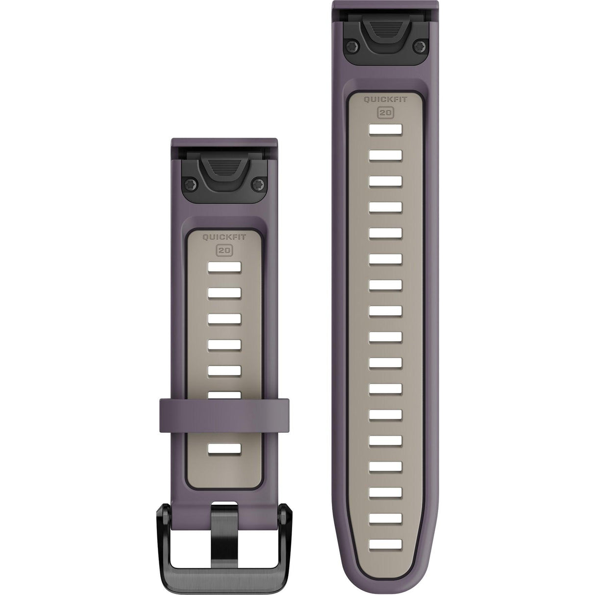 Garmin QuickFit 20 Watch Bands – Deep Orchid/Light Sand Silicone - Fitness New Zealand