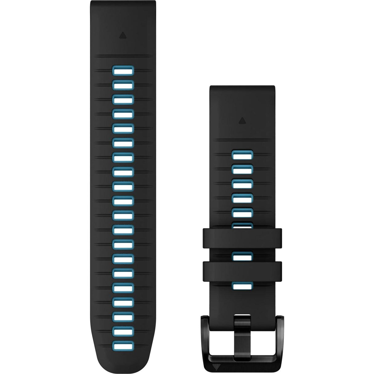 Garmin QuickFit 22 Watch Band – Black/Cirrus Blue Silicone - Fitness New Zealand