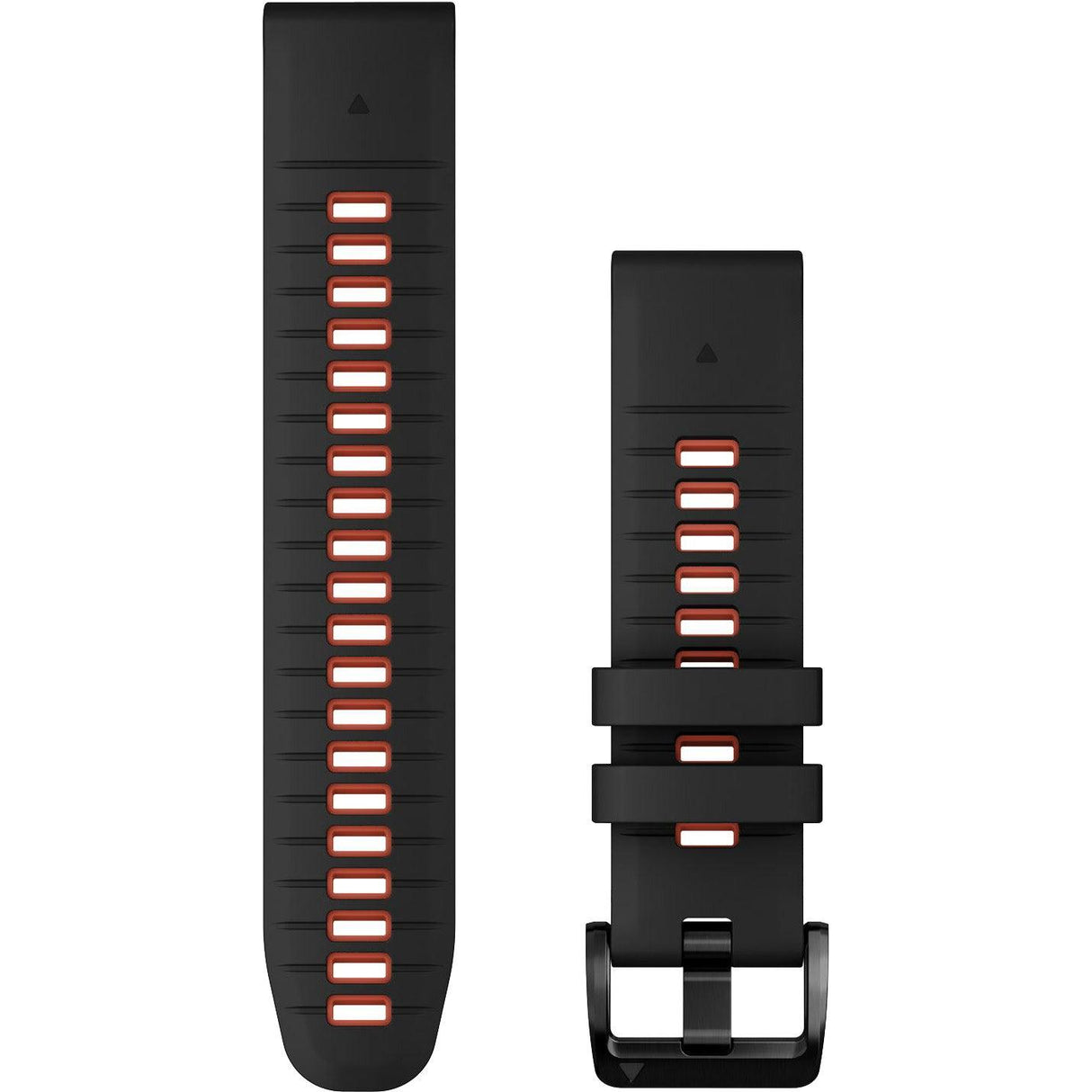 Garmin QuickFit 22 Watch Band – Black/Flame Red Silicone - Fitness New Zealand