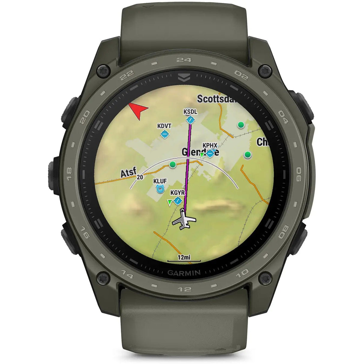 Garmin tactix 8 – 51 mm, AMOLED - Olive Drab Cerakote Coating - Fitness New Zealand