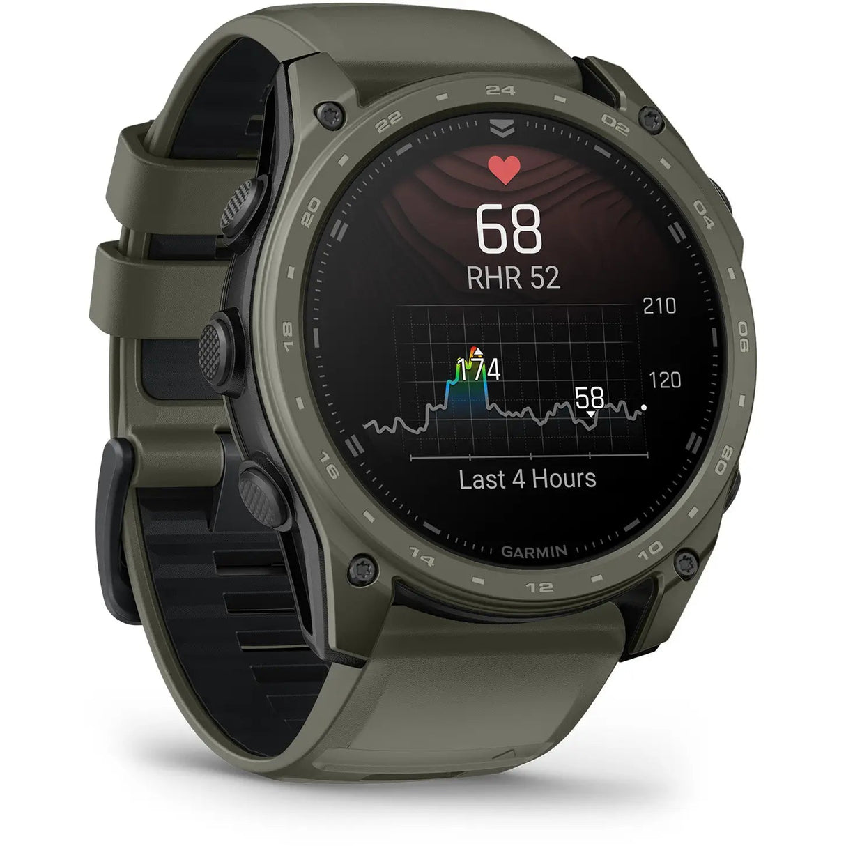 Garmin tactix 8 – 51 mm, AMOLED - Olive Drab Cerakote Coating - Fitness New Zealand