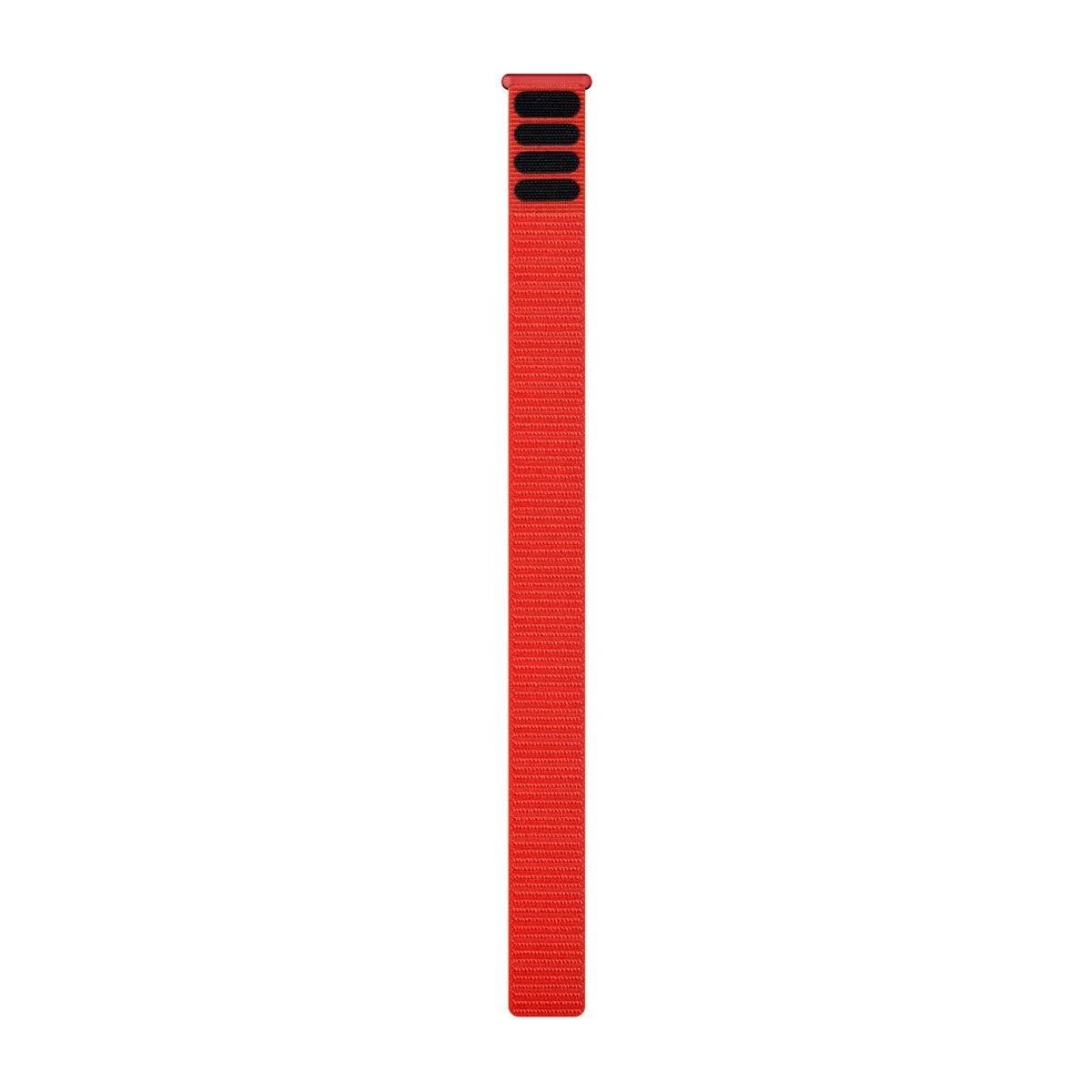 Garmin UltraFit Nylon – 22mm Watch Band – Flame Red - Fitness New Zealand