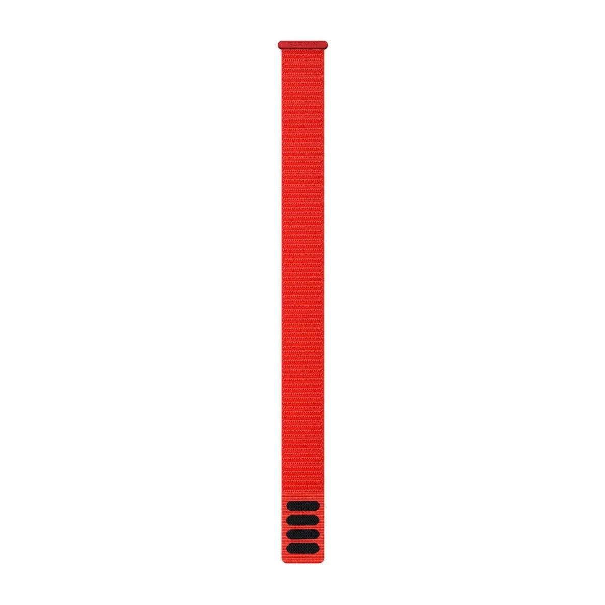 Garmin UltraFit Nylon – 22mm Watch Band – Flame Red - Fitness New Zealand
