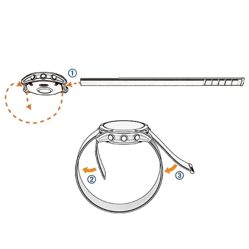 Garmin UltraFit Nylon – 26mm Watch Band – Grey - Fitness New Zealand