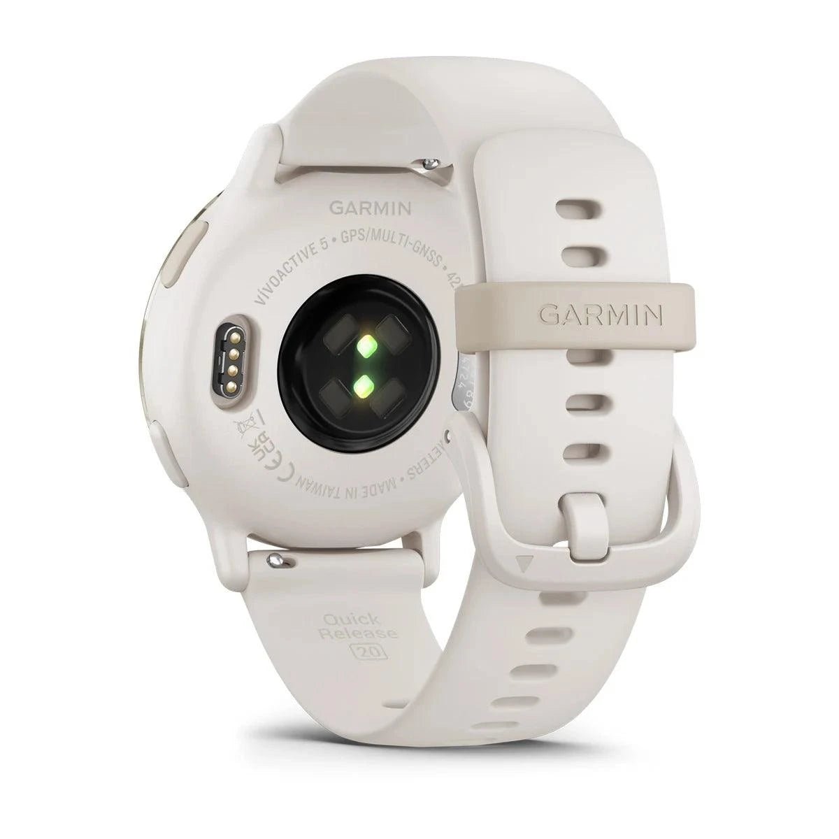 Garmin vivoactive 5 - Cream Gold with Ivory Band - Fitness New Zealand