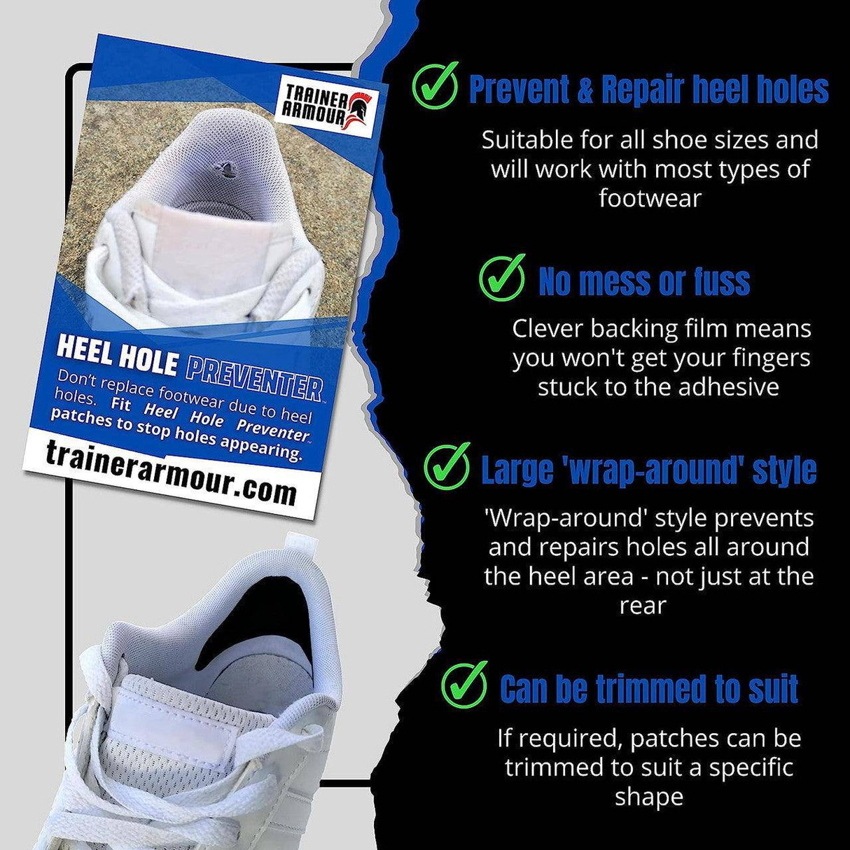 Heel Hole Preventer Patches - Fitness New Zealand