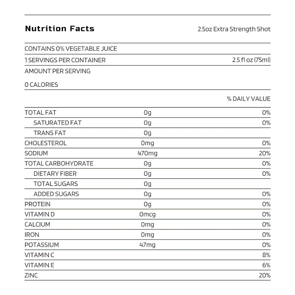 Pickle Juice Shot – Extra Strength – 75ml - Fitness New Zealand