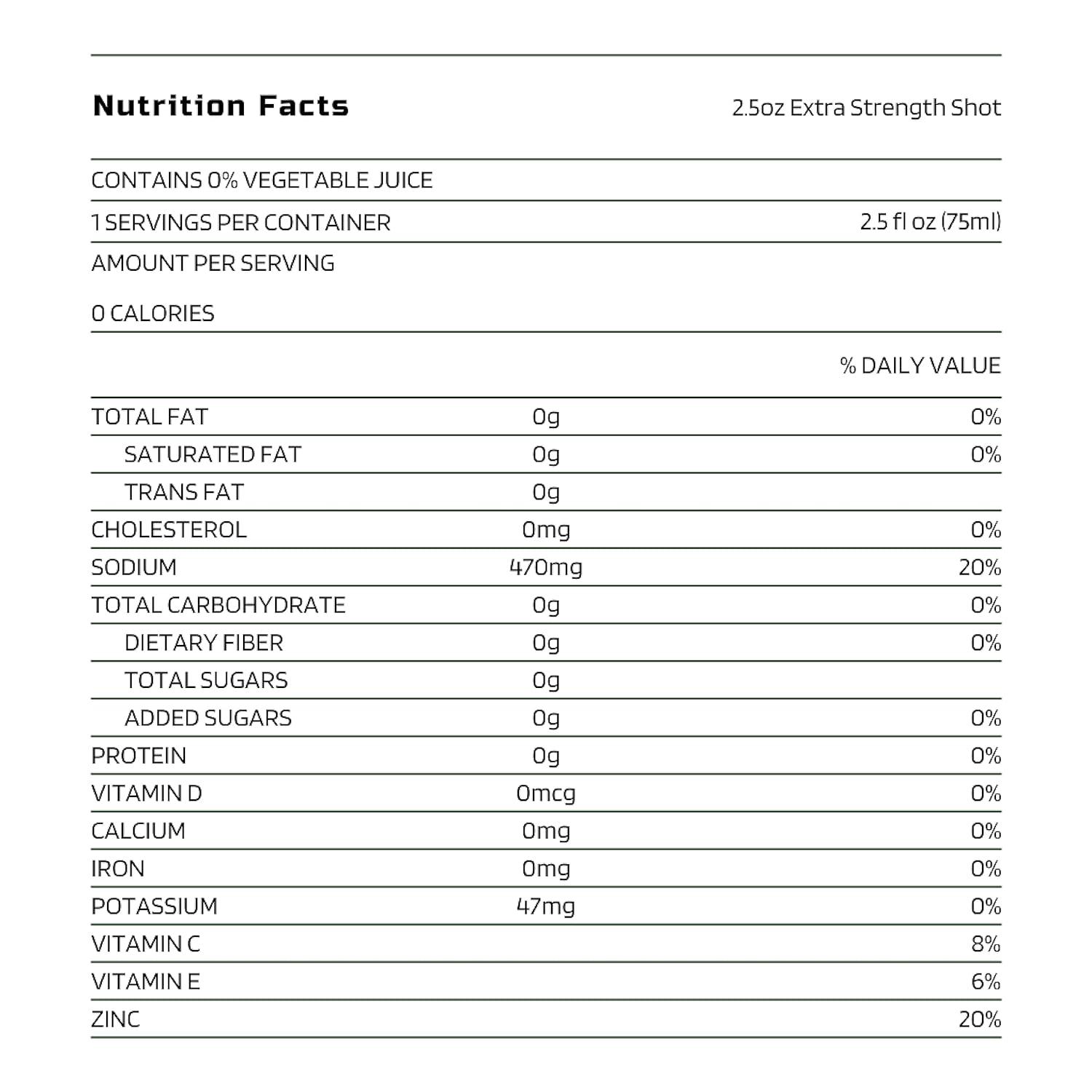 Pickle Juice Shot – Extra Strength – 75ml - Fitness New Zealand