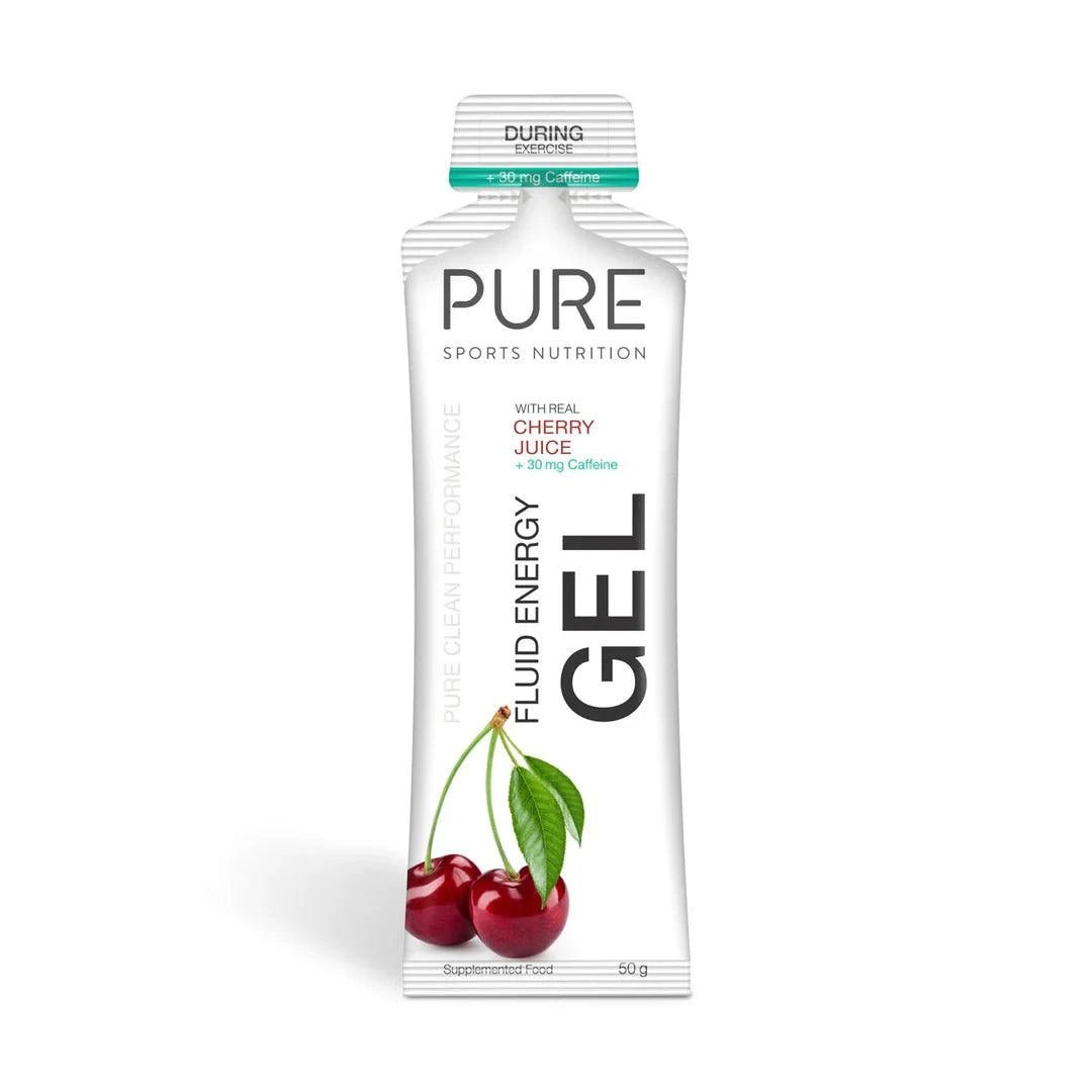 PURE Cherry + Caffeine Energy Gel 50g - Fitness New Zealand