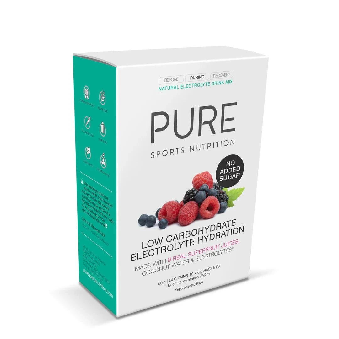 PURE Electrolyte Low Carb Superfruits (10 x 6g) - Fitness New Zealand