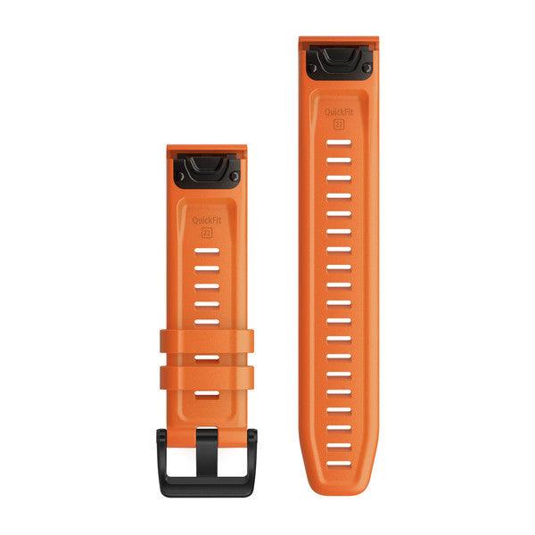 QuickFit 22 Watch Band – Ember Orange Silicone - Fitness New Zealand